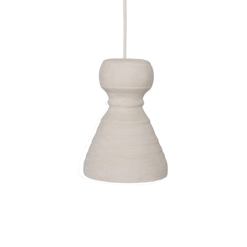Krijtkleurige hanglamp Kanoi