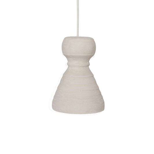 Krijtkleurige hanglamp Kanoi
