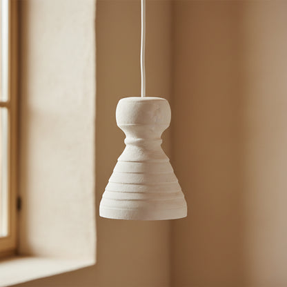 Krijtkleurige hanglamp Kanoi