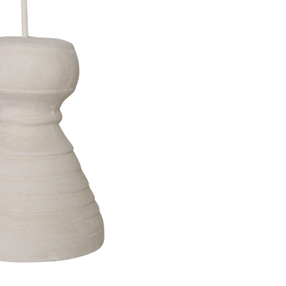 Krijtkleurige hanglamp Kanoi