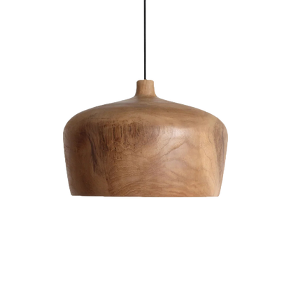 Sirocco teakhouten hanglamp Dome - Ø 30x20 cm
