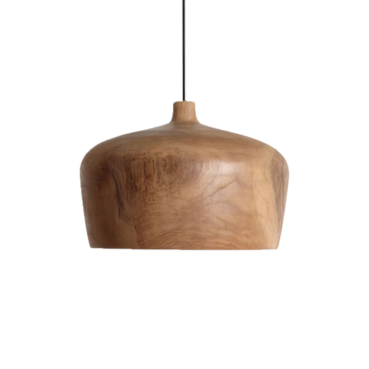 Sirocco teakhouten hanglamp Dome - Ø 30x20 cm