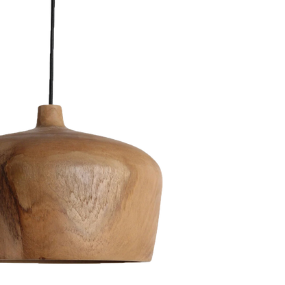 Sirocco teakhouten hanglamp Dome - Ø 30x20 cm
