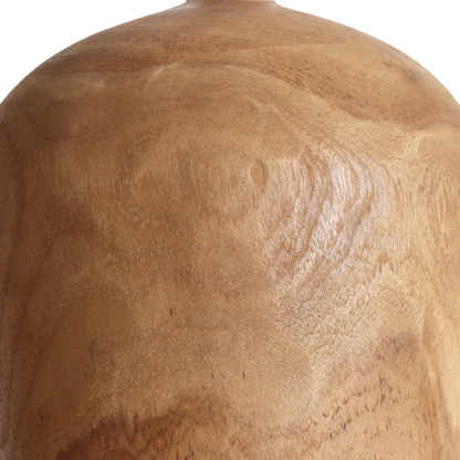 Sirocco teakhouten hanglamp Bottle - Ø 25x28 cm