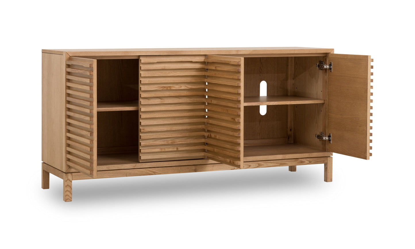Tanner vierdeurs dressoir in vlaskleur
