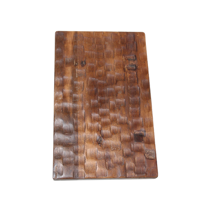 Mangohouten bijzettafel/kruk bruin - 40x25x20 cm