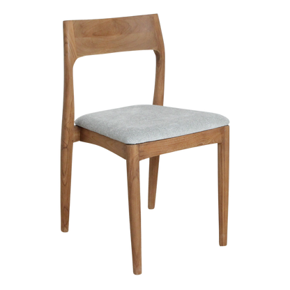 Freya teakhouten eetkamerstoelen lichtgroen (set van 2)