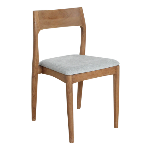 Freya teakhouten eetkamerstoelen lichtgroen (set van 2)
