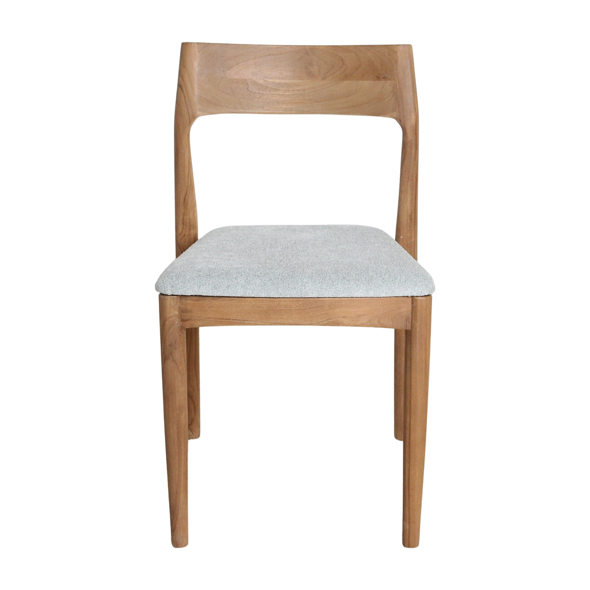 Freya teakhouten eetkamerstoelen lichtgroen (set van 2)