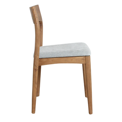 Freya teakhouten eetkamerstoelen lichtgroen (set van 2)