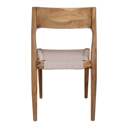 Freya donker teakhouten tuinstoel - naturel (set van 2)