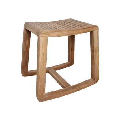 Teakhouten schommelkruk - 49x36x45 cm