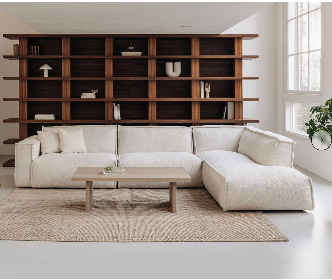 Modulaire Hoekbank Naturel — Stof