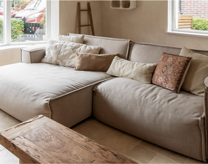 Modulaire Hoekbank Naturel — Stof