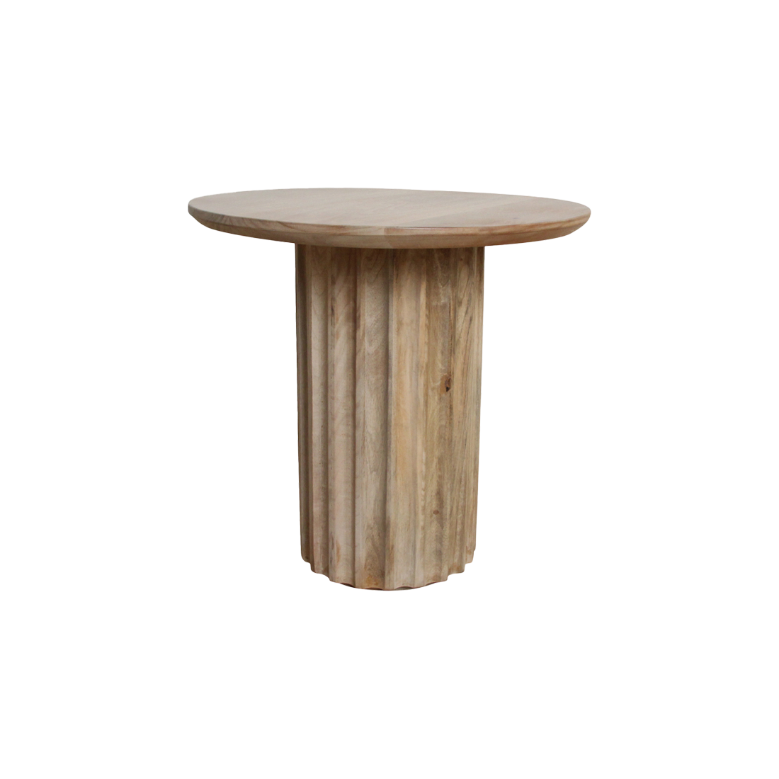Bullnose bijzettafel omgekeerd naturel Ø 50 cm