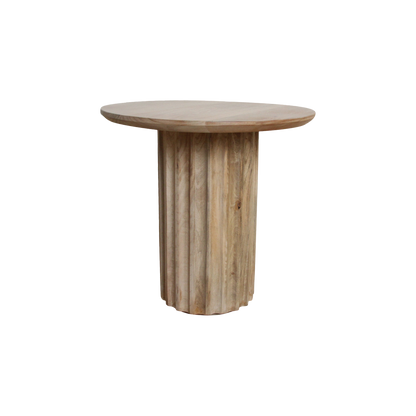 Bullnose bijzettafel omgekeerd naturel Ø 50 cm
