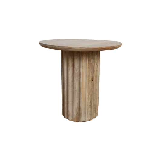 Bullnose bijzettafel omgekeerd naturel Ø 50 cm