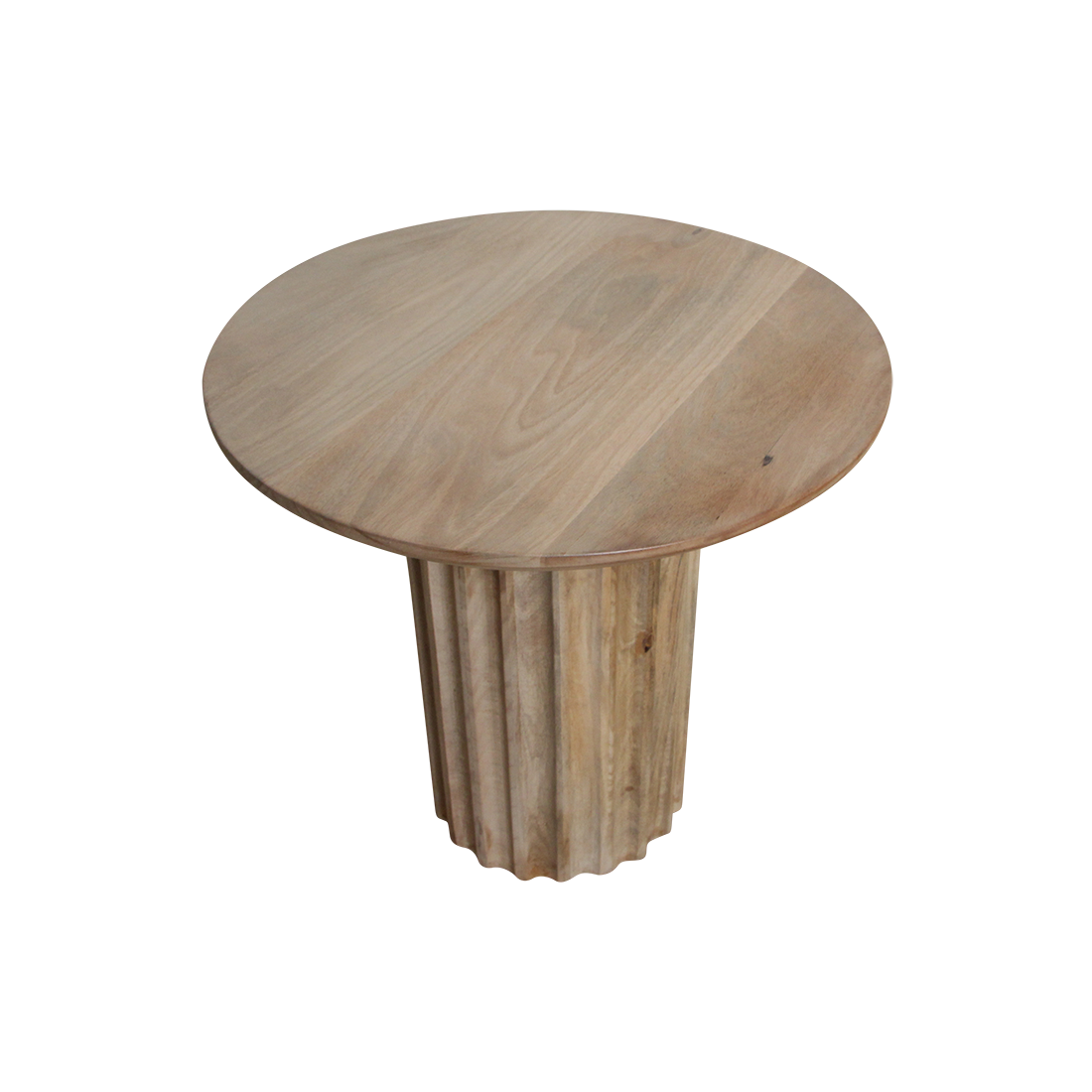 Bullnose bijzettafel omgekeerd naturel Ø 50 cm