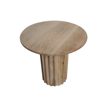 Bullnose bijzettafel omgekeerd naturel Ø 50 cm