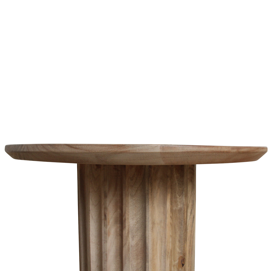Bullnose bijzettafel omgekeerd naturel Ø 50 cm