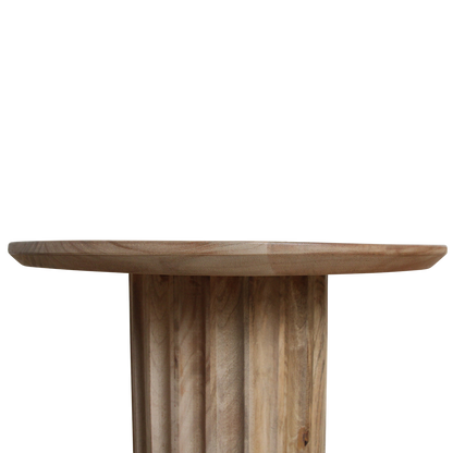 Bullnose bijzettafel omgekeerd naturel Ø 50 cm
