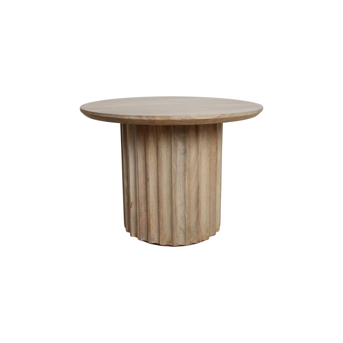 Bijzettafel met afgeronde rand (omgekeerd) naturel Ø 55 cm