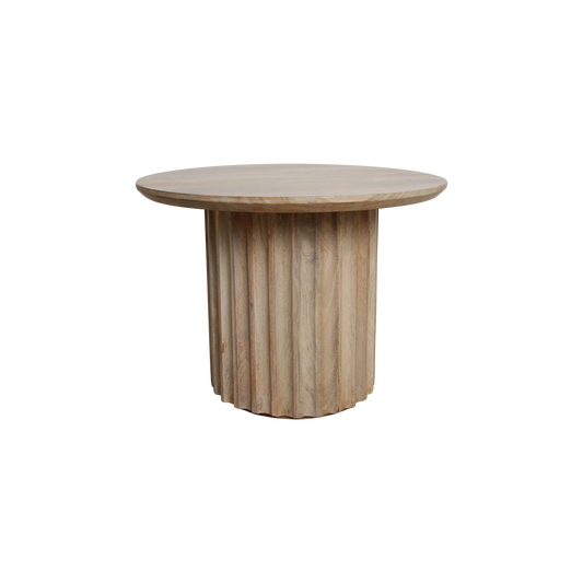 Bijzettafel met afgeronde rand (omgekeerd) naturel Ø 55 cm