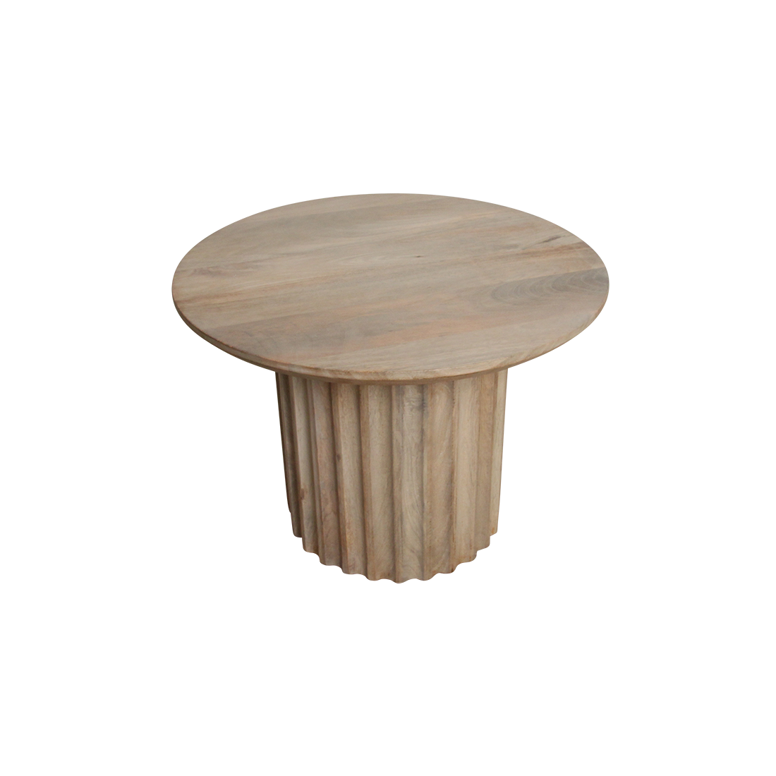 Bijzettafel met afgeronde rand (omgekeerd) naturel Ø 55 cm