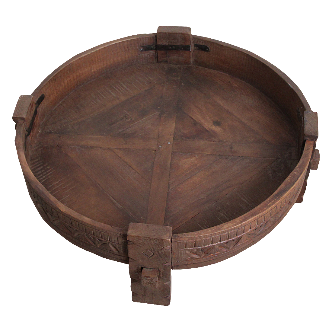 Chakki bijzettafel bruin