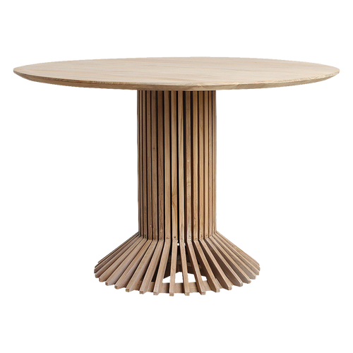 Eiffel teakhouten ronde eettafel - Ø 120 cm