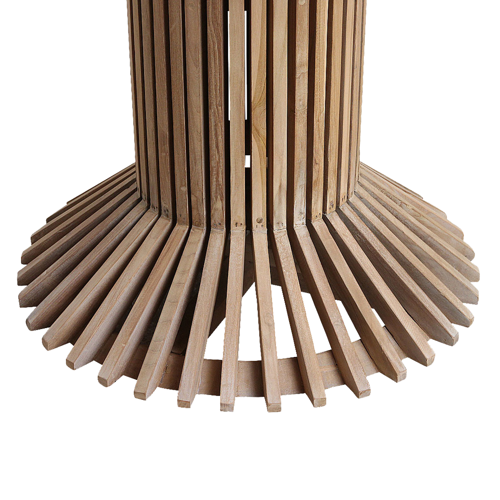 Eiffel teakhouten ronde eettafel - Ø 120 cm