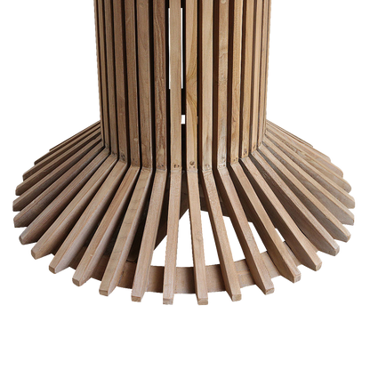 Eiffel teakhouten ronde eettafel - Ø 120 cm