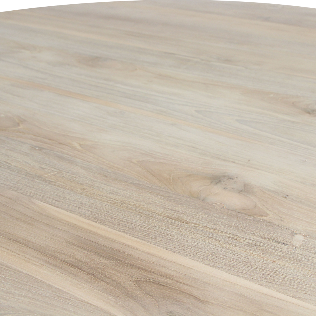Eiffel teakhouten ronde eettafel - Ø 120 cm