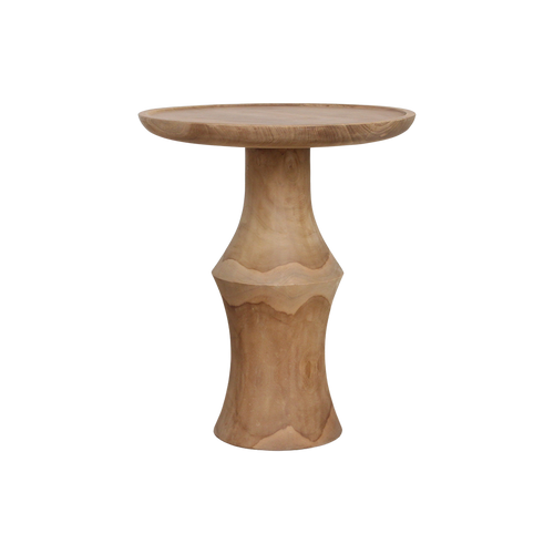 Nero teakhouten bijzettafel Dawn - natuurlijk teak