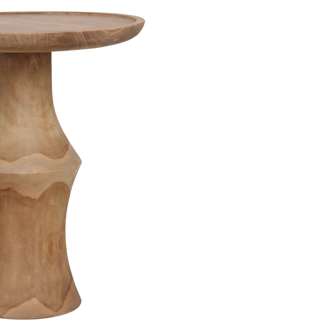 Nero teakhouten bijzettafel Dawn - natuurlijk teak