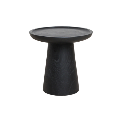 Nero teakhouten bijzettafel Dusk - zwart