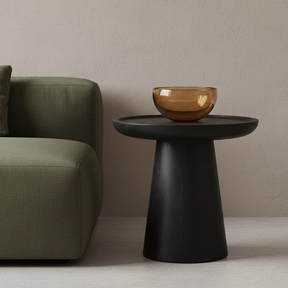Nero teakhouten bijzettafel Dusk - zwart