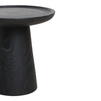 Nero teakhouten bijzettafel Dusk - zwart