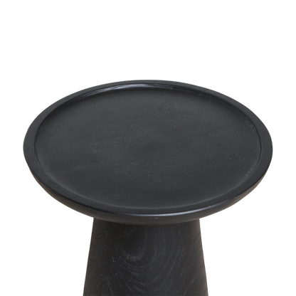 Nero teakhouten bijzettafel Dusk - zwart