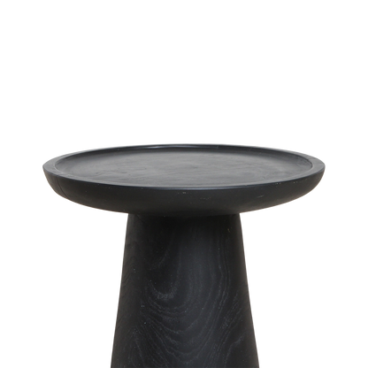 Nero teakhouten bijzettafel Dusk - zwart