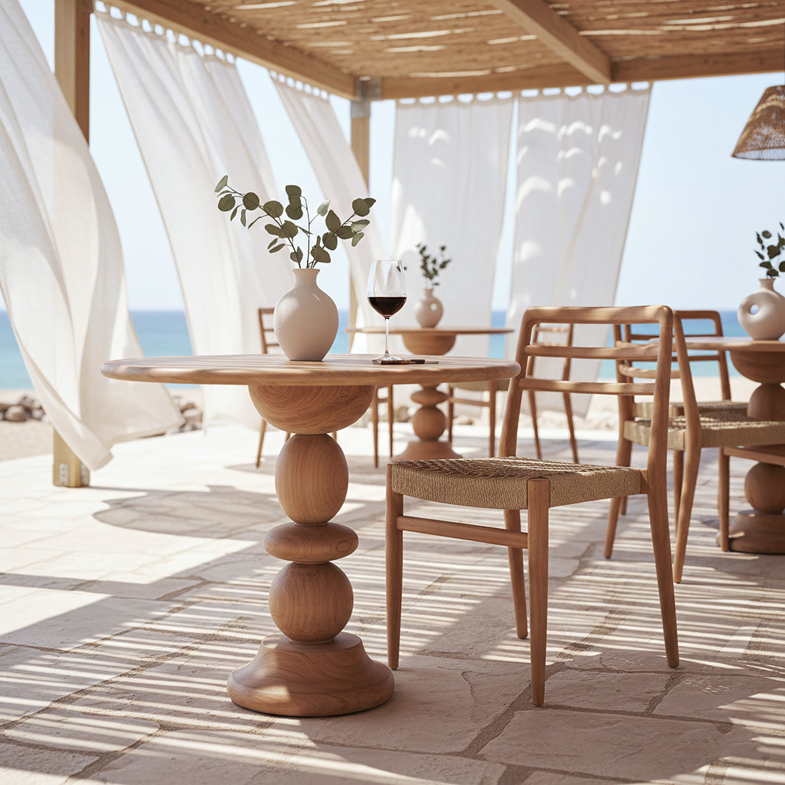 Teakhouten bistro tuintafel