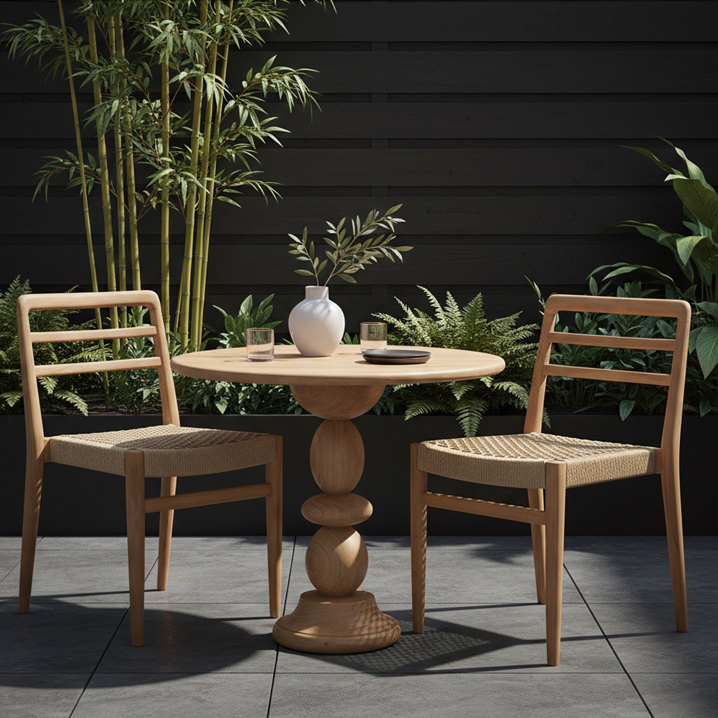Teakhouten bistro tuintafel