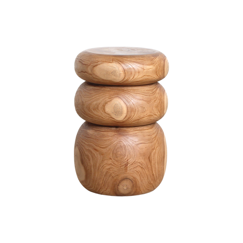 Tao teakhouten bijzettafel/kruk