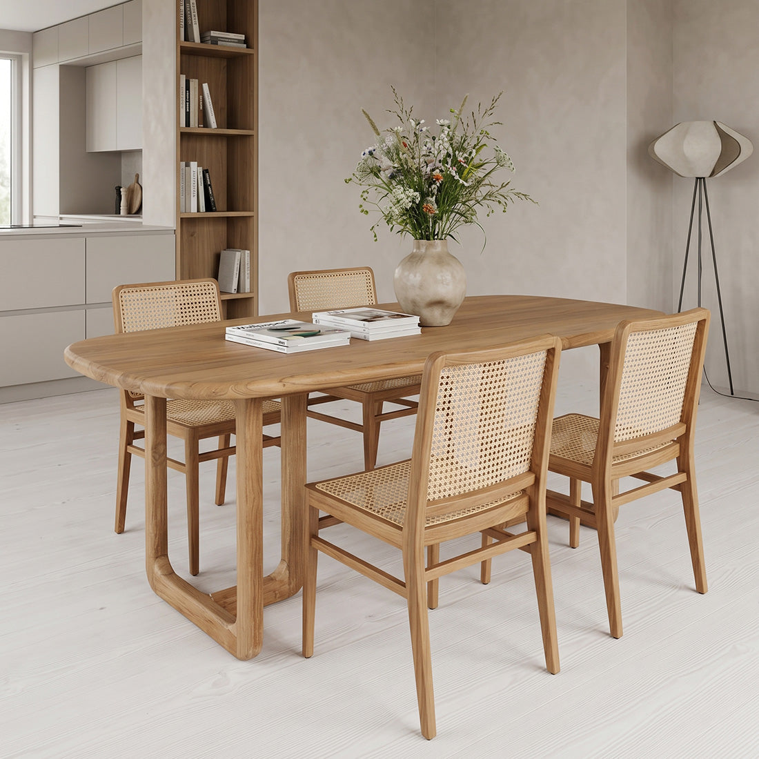 Winter teakhouten eettafel - 200 cm
