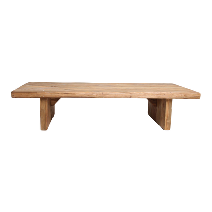 Teakhouten salontafel - FSC-gerecycled - 140x60x30 cm