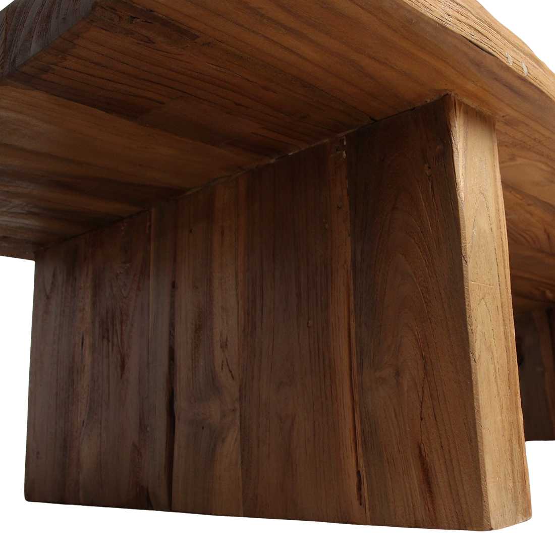 Teakhouten salontafel - FSC-gerecycled - 140x60x30 cm