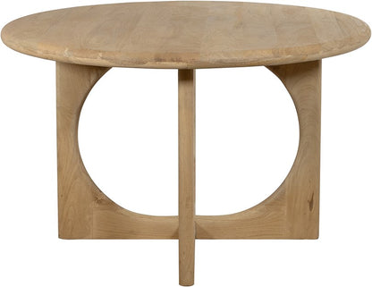 Eetkamertafel Ø130, Acaciahout Groovy Naturel